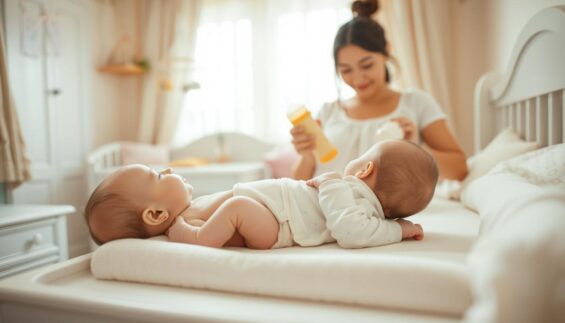 Elterliche Unterstützung bei Baby Blähungen