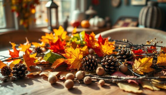 Herbstbasteln mit Naturmaterialien