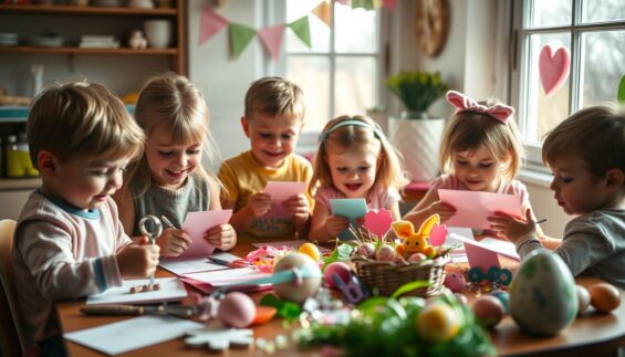 Osterkarten basteln mit Kindern