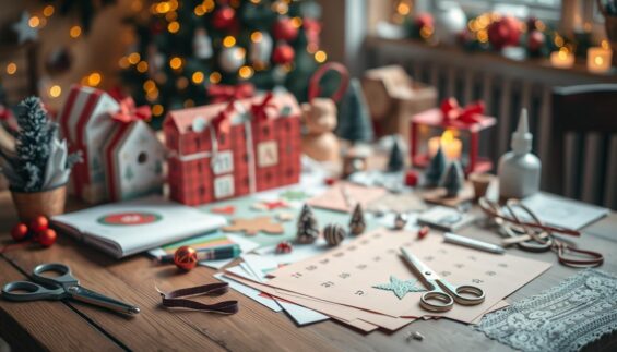 einfache Bastelanleitung Adventskalender